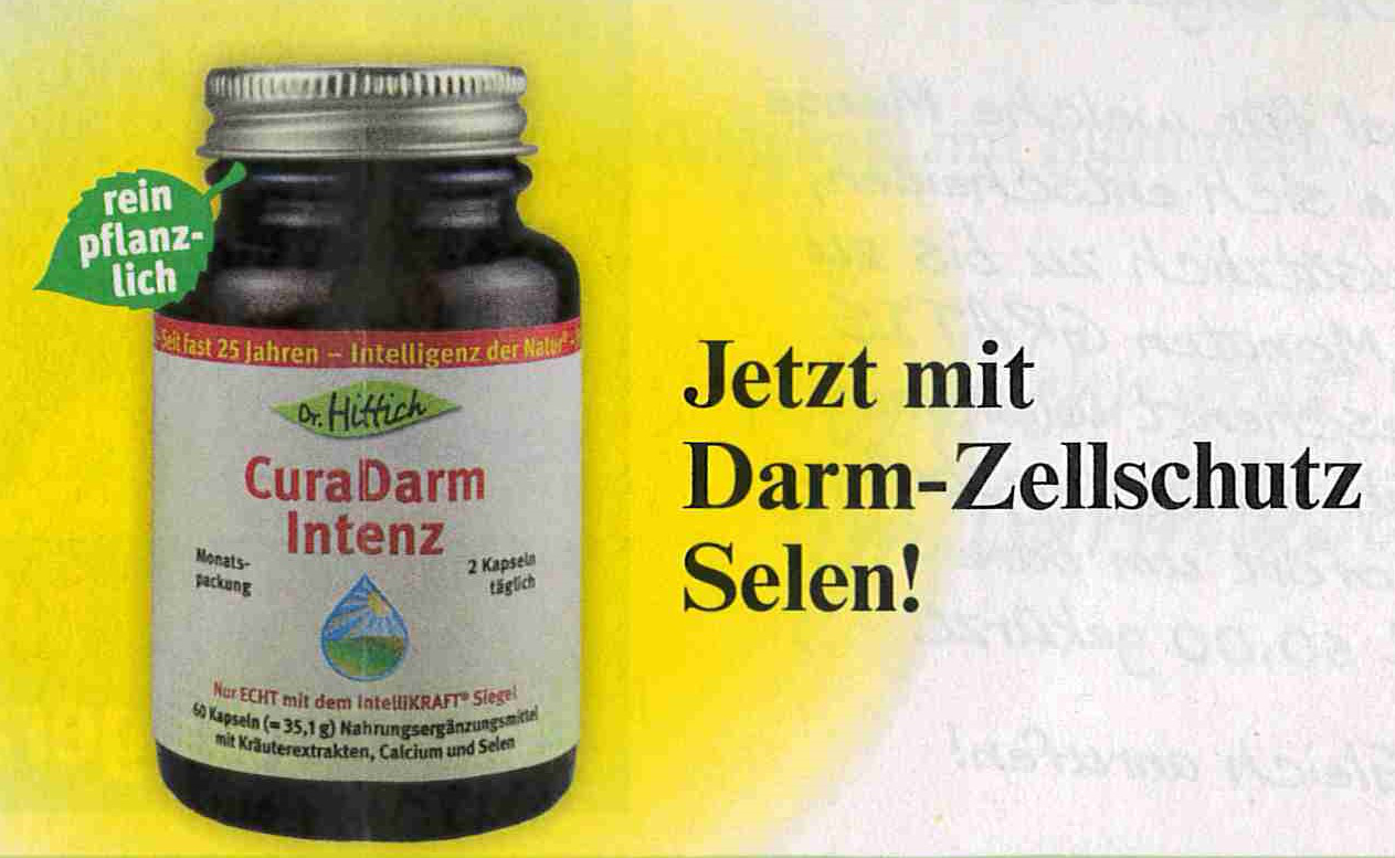 Finger weg Dr. Hittich wirbt mit Angstmache für CuraDarm Intenz Verbraucherzentrale Hessen