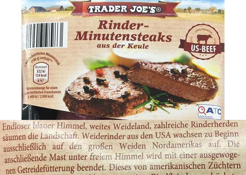 Rinder-Minutensteaks von Aldi Nord