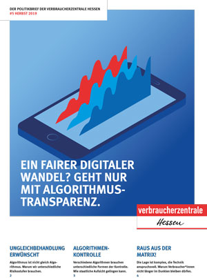 Politikbrief der Verbraucherzentrale Hessen zum Thema Algorithmen