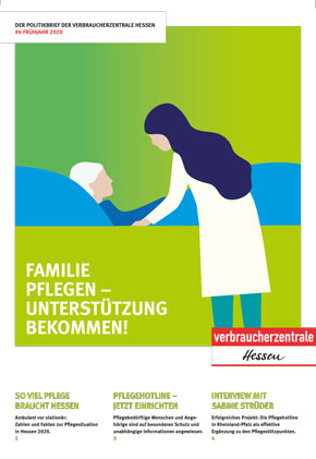 Politikbrief der Verbraucherzentrale Hessen zum Thema Pflege