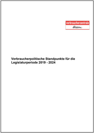 Verbraucherpolitische Standpunkte zur Landtagswahl 2018 in Hessen 
