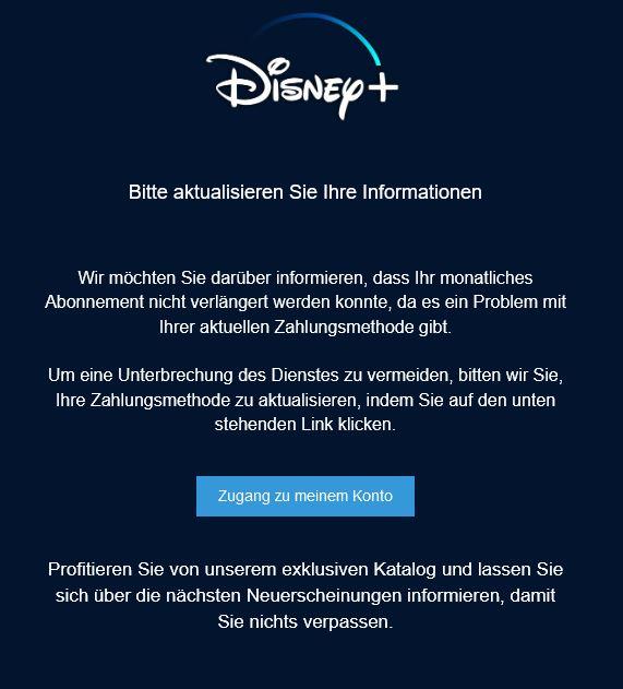 Disney+ Phishing