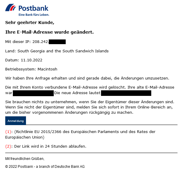 Phishing Postbank