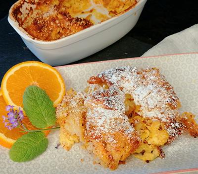 Croissantauflauf - süßes Dessert aus Croissants vom Vortag 