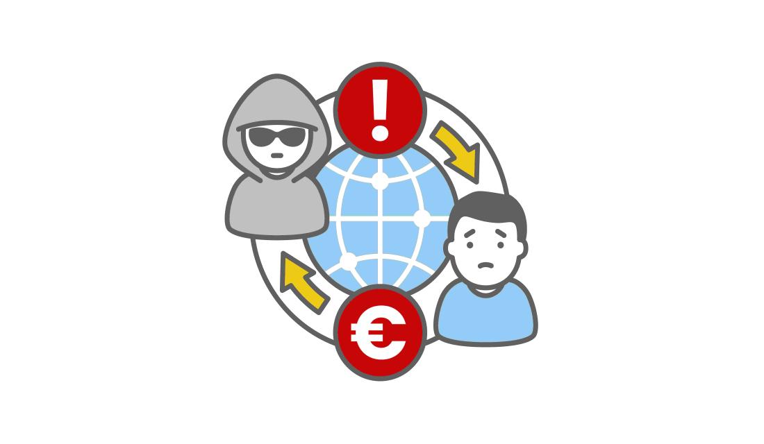 Schmuckbild: Erpressung im Netz