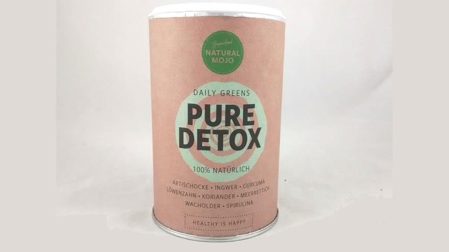 Produktansicht Nahrungsergänzungsmittel Natural Mojo Pure Detox