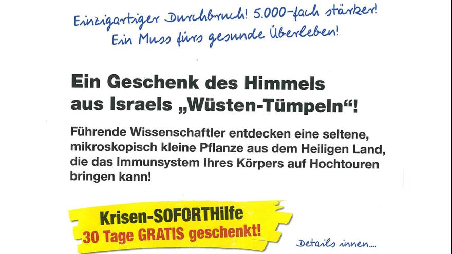 Werbebrief von Dr. Hittich