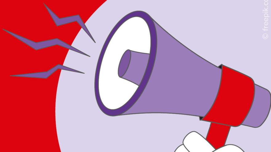 Grafik: Ein Megafon