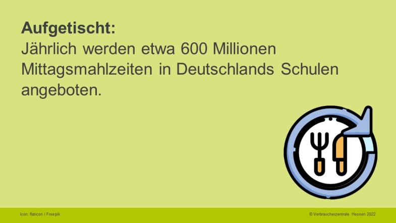 Aufgetischt: Jährlich werden etwa 600 Millionen Mittagsmahlzeiten in Deutschlands Schulen angeboten.