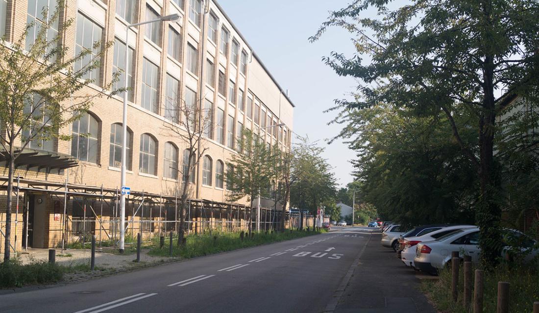 Straße im Mornewegviertel in Darmstadt